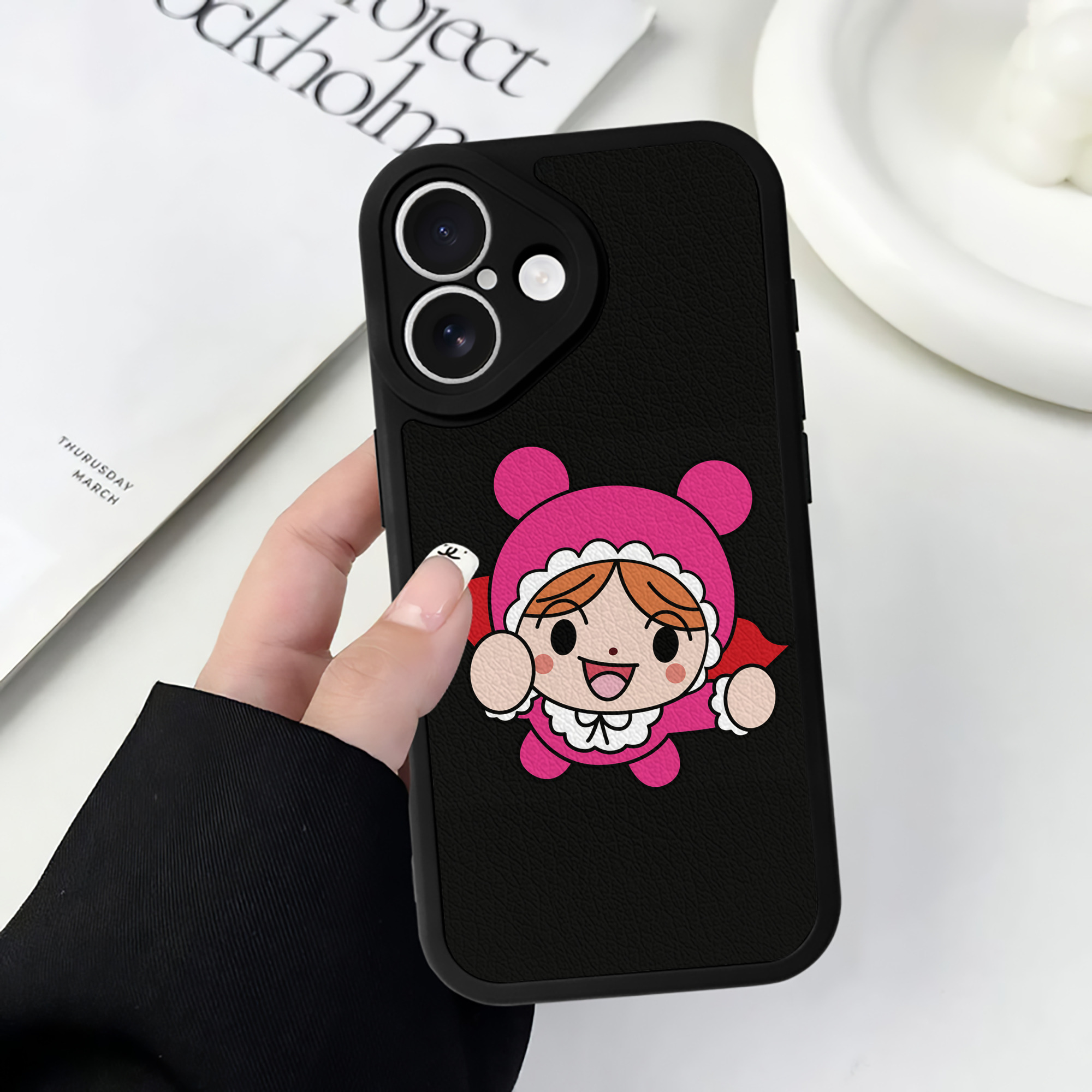 （画像用） アンパンマン Anpanman 【iPhone 16シリーズ対応】シリコンスマホケース（レザー調） 材質：シリコン